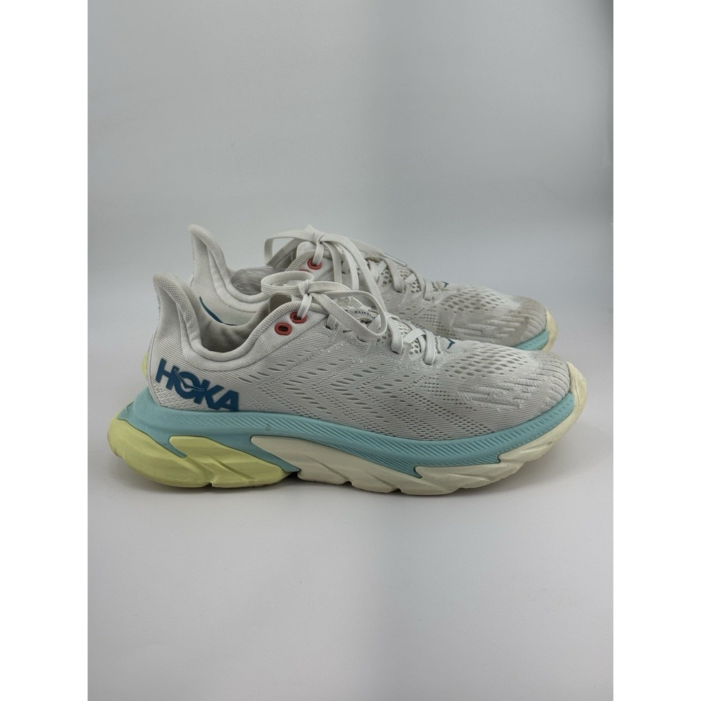 Hoka One One Clifton Edge Women's Blue White Running Shoe Size 8